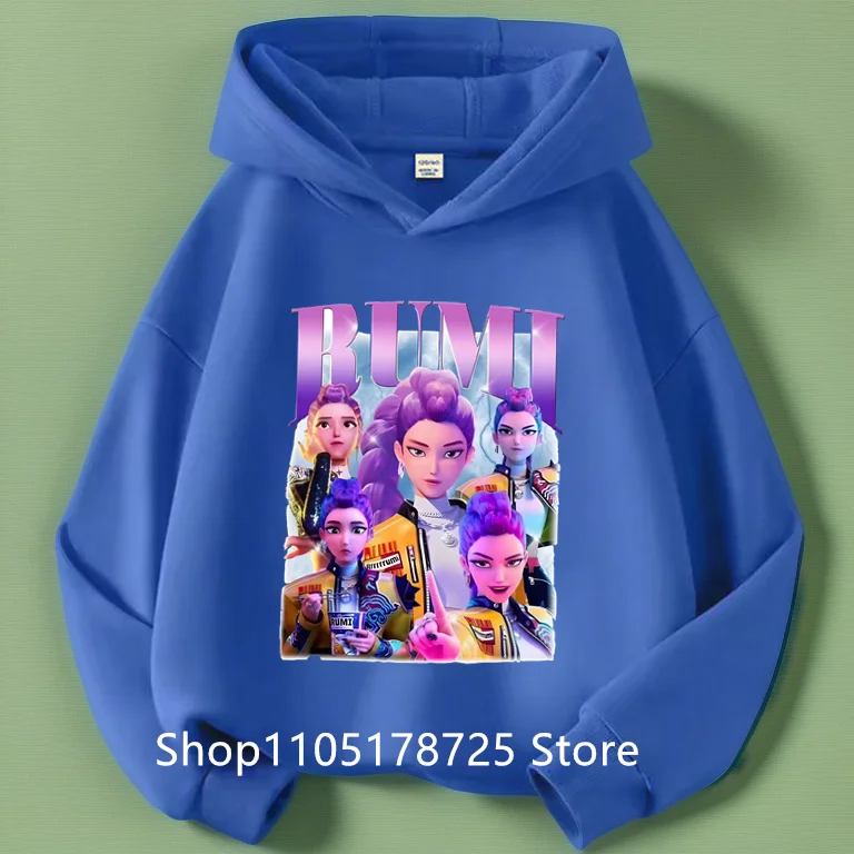 2026 KPop شيطان الصيادين Huntrix هوديي طفل الفتيات الفتيان موضة البلوز Harajuku كم طويل البلوز الاطفال جديد الكرتون القمم #1