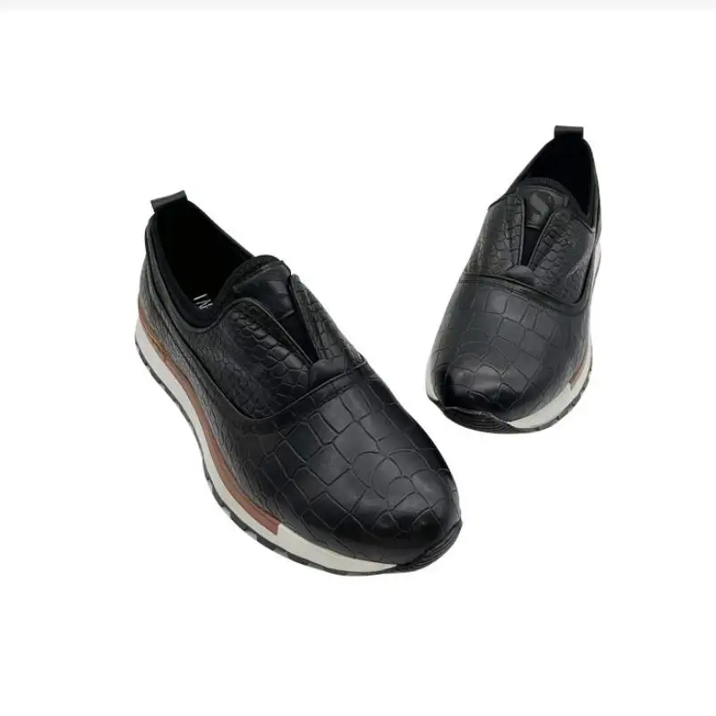 Novo plutônio sapatos casuais sola macia antiderrapante textura delicada sapatos da moda confortável vestido de negócios sapatos masculinos a21