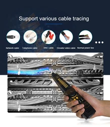 CT-66 Network cable Tracking Device Wire cable Break Cable Tester Phone Cable Detector Meter Tracking Device POE