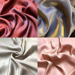 Solid Color Multicolor Width 150CM Silk Linen Fabric for Fashion Clothes Glossy Delicate DIY Sewing Material Hanfu Fabric