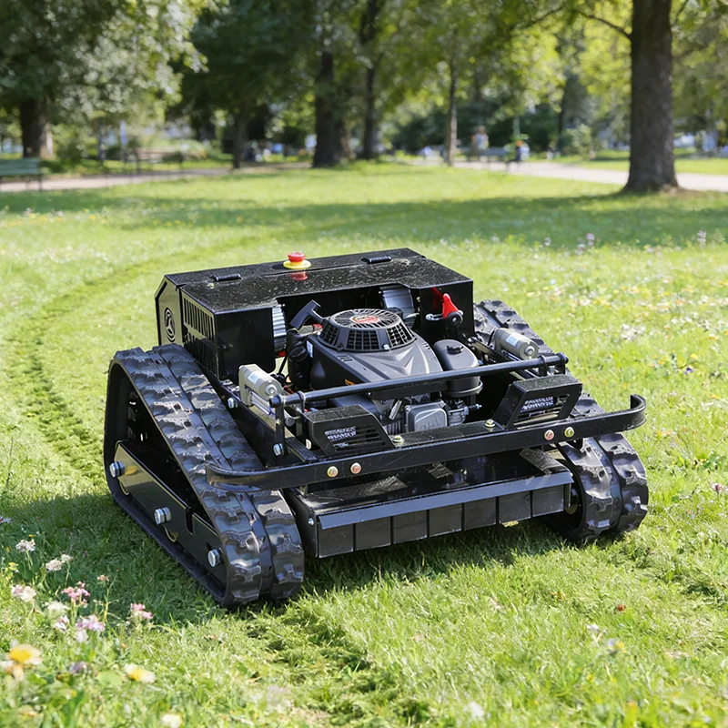 

Customized all terrain tracked remote-controlled lawn mower, orchard farm clearing, weeding, lawn cleaning equipment