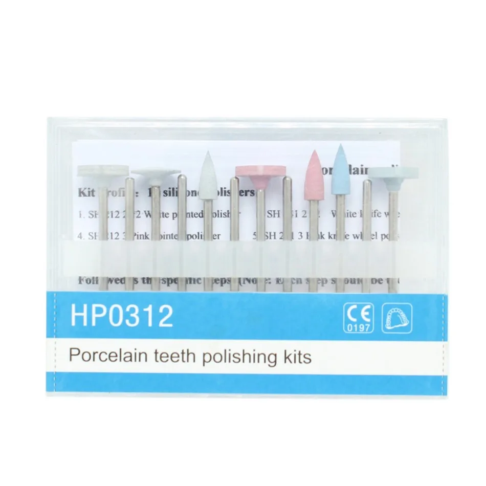 Dia.2.35mm Dental Polishing Burs Resin Base Acrylic Invisible Denture Silicone Grinding Heads  HP0312  HP0412