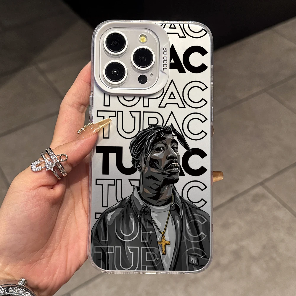 Rapper 2pac Singer Tupac Phone Case for Samsung Galaxy S24 S23 FE S22 Ultra Plus 5G A06 A05S A05 A04S A04 A03S A03 Hard Cover