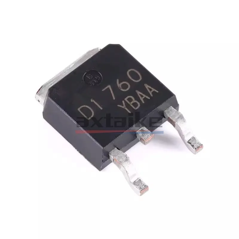 20PCS 2SD1760 D1760 TO-252 2SD1760Q 2SD1760TLQ SMD DPAK 50V 3A 1.5W NPN Transistor