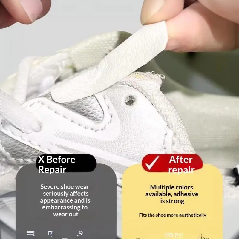 6Pcs Shoe Repair Patches For Heel And Inner Lining Wear Self-Adhesive Repair Stickers For Sneakers Shoes