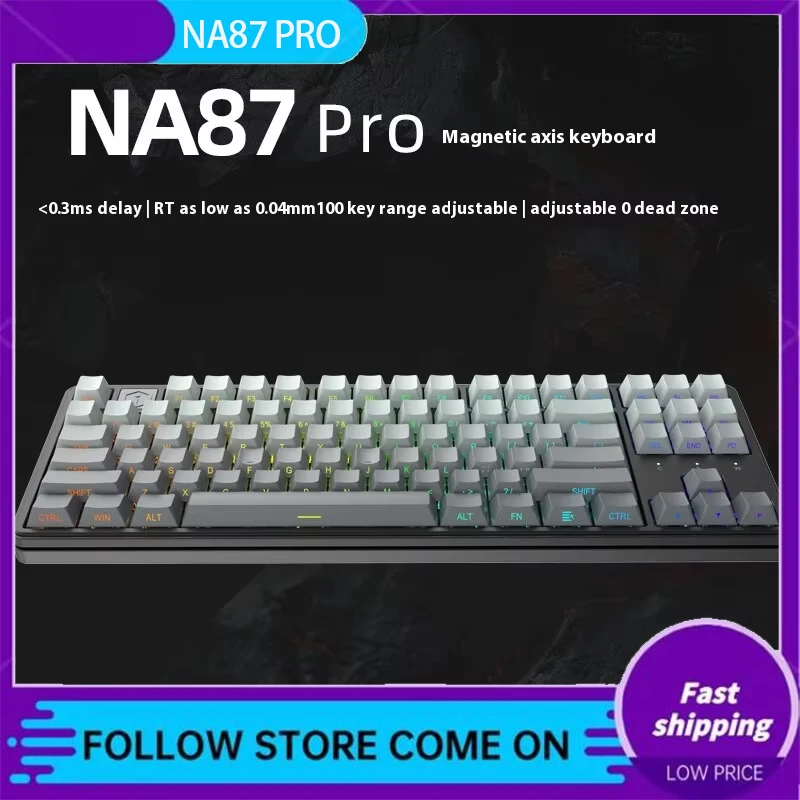 New Irok Na87pro Mechanical Keyboard Magnetic Switch 8k Quick Trigger Rgb Gaming Keyboard Hot Swap Low Delay Pc Gamer