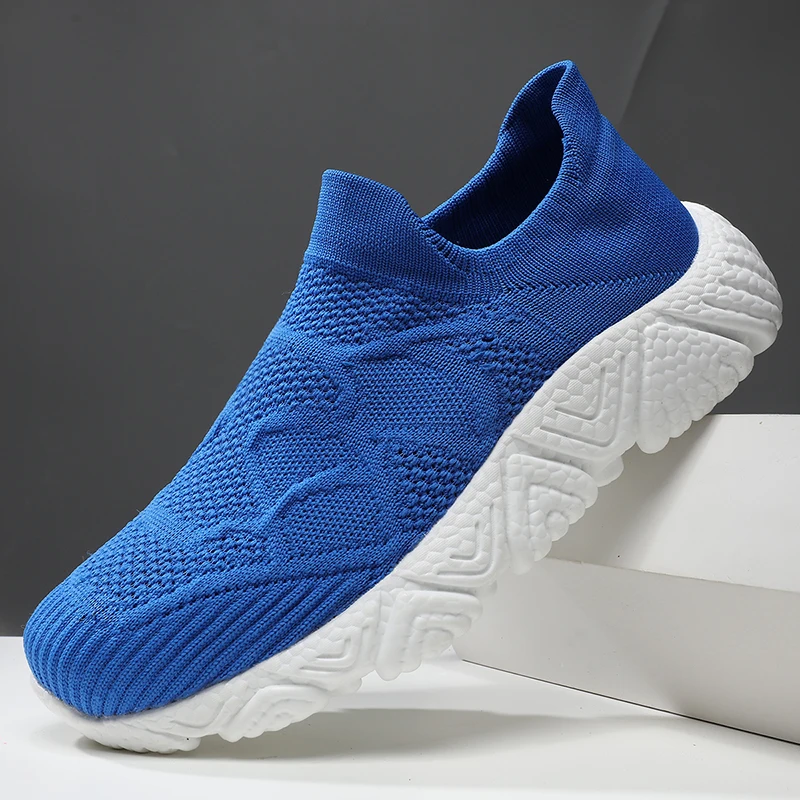 

Men Sock Sneakers Mesh Breathable Summer Platform Lightweight Mens Running Shoes Casual Thick Soles Jogging Shoes EU 39-46