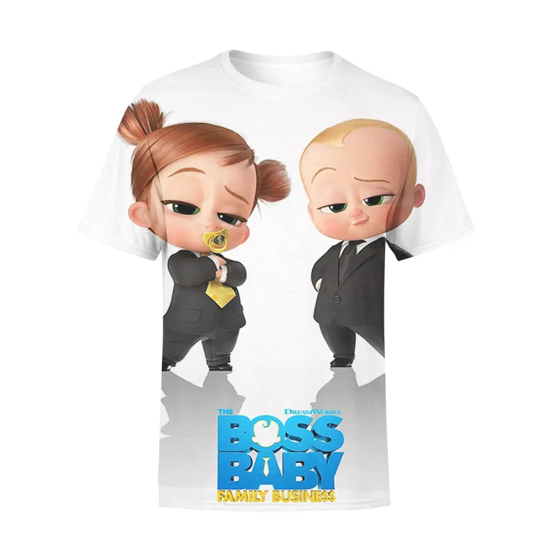 3D Digital Printing Animation Movie Baby 2 Cute Breathable Loose T-shirt