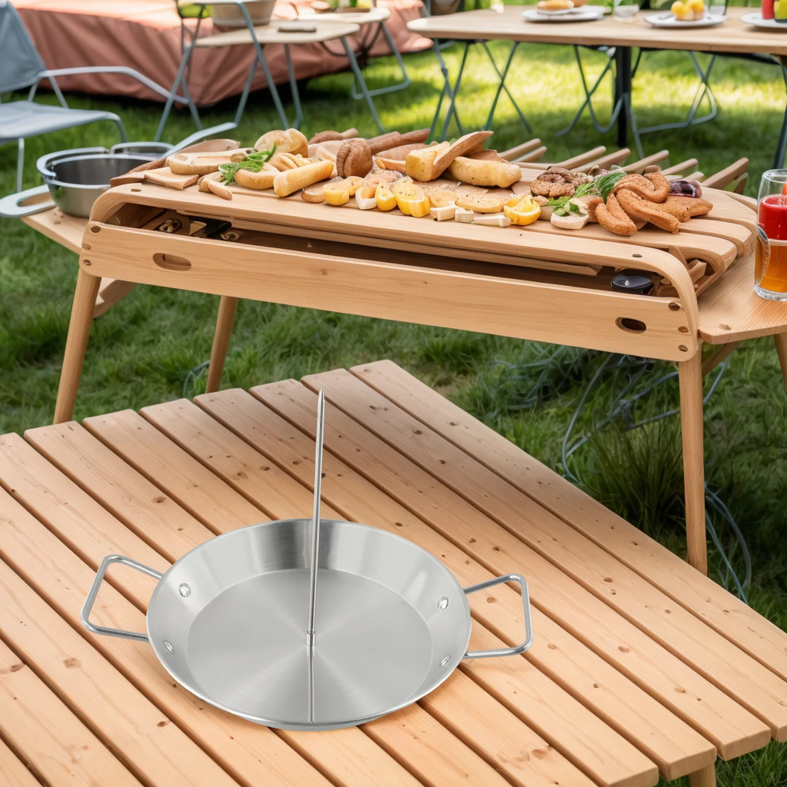 Great For BBQ Parties Stainless Steel Skewer Skewers For Shawarma Machine 8in 10in 12in Lengths Convenient Handles