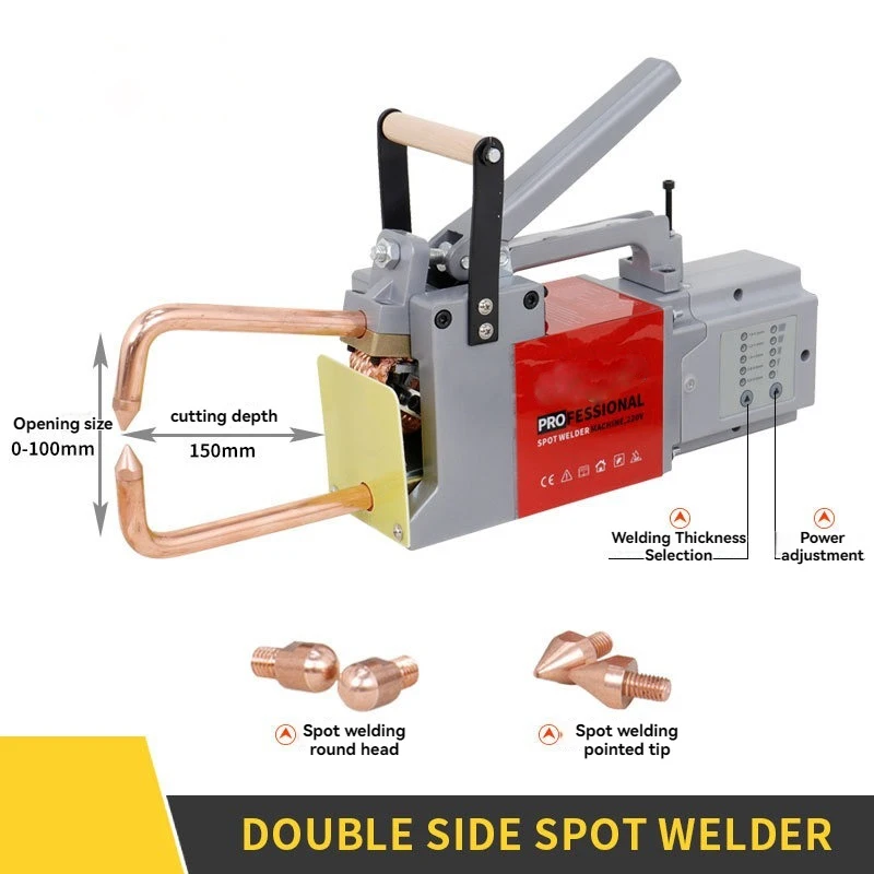Handheld Double-sided Spot Welding Machine, Portable Automotive Body Spot Welding Machine OL-8000 Sheet Metal Repair Tool