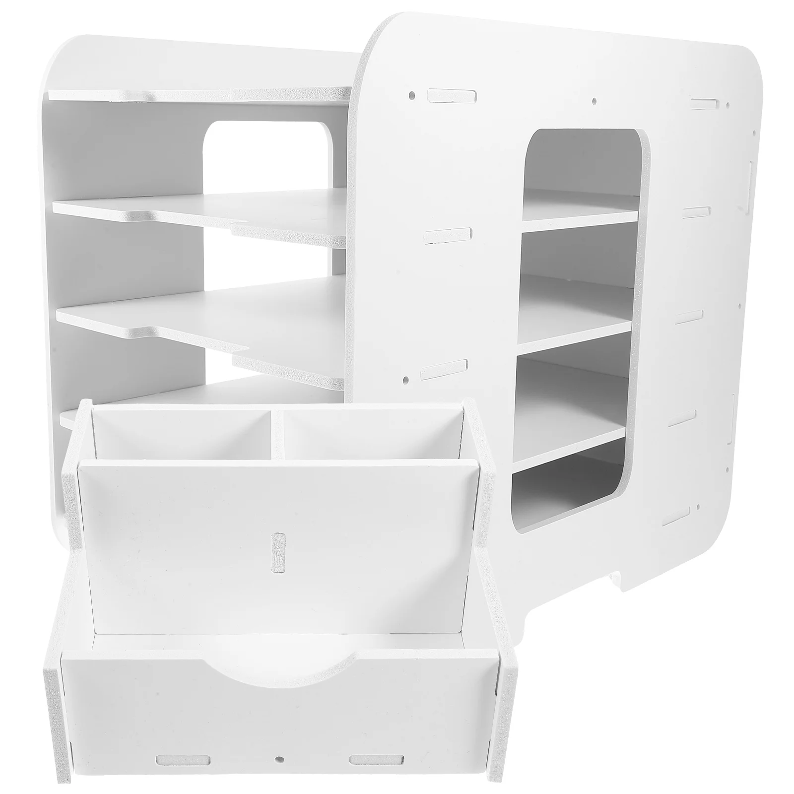 

A4 5 Layers Document Rack File ganizer White Large Capacity Desktop Storage Shelf Magazine St Brochure Holder Office Use