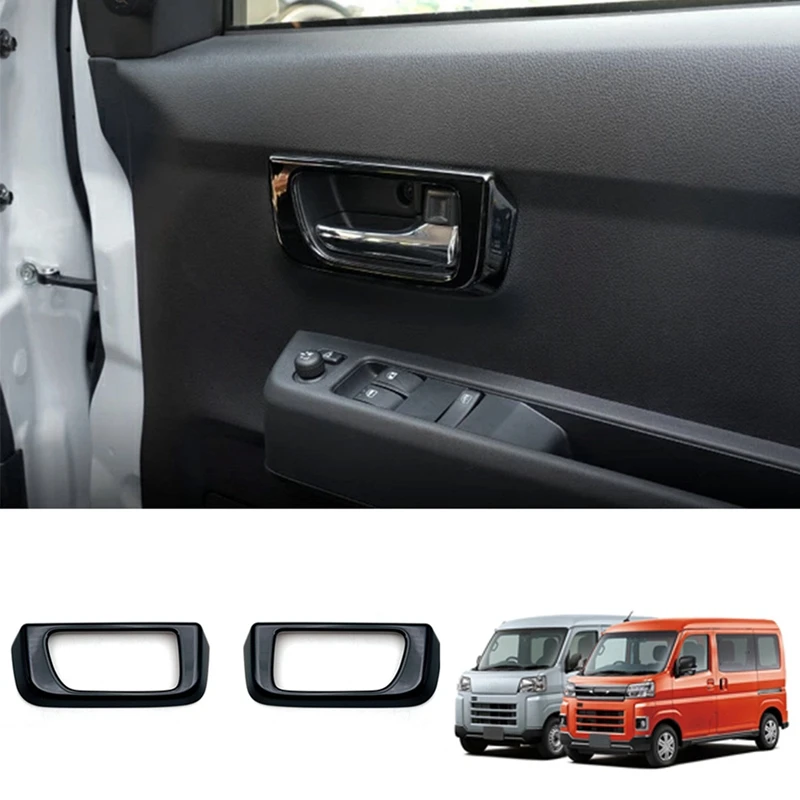 2Pcs Inner Door Handle Bowl Panel Cover Trim For Daihatsu ATRAI / HIJET CARGO 2022+ RHD Interior Mouldings