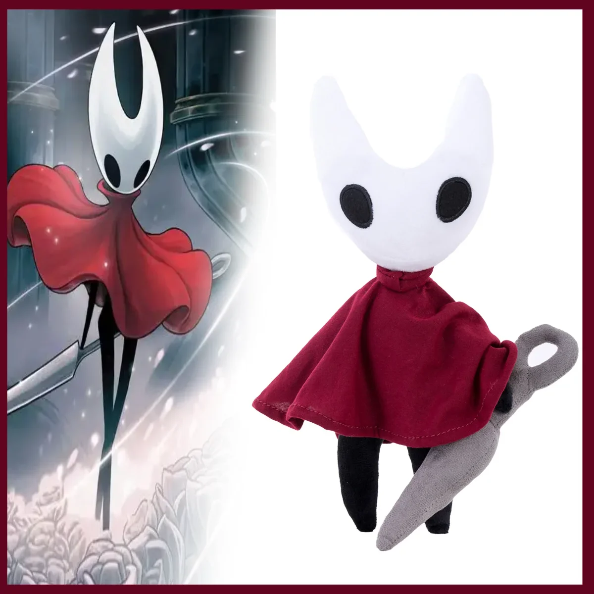 ตุ๊กตาฮอร์เน็ตการ์ตูนน่ารัก ตุ๊กตาฮอร์เน็ตจาก Hollow Knight Silksong สินค้าเกม ของขวัญวันเกิดวันฮาโลวีนสำหรับเด็ก