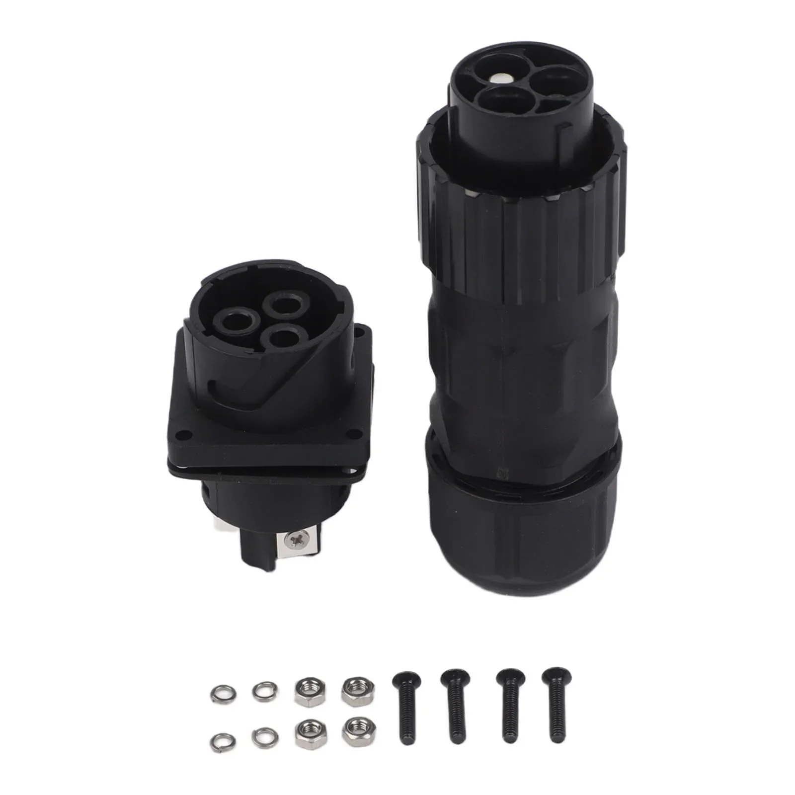 For EV Charging Stations 3-pin 80A Connector Insulation Resistance 100M Contact Resistance 5m IP67 Waterproof Aviation Connector