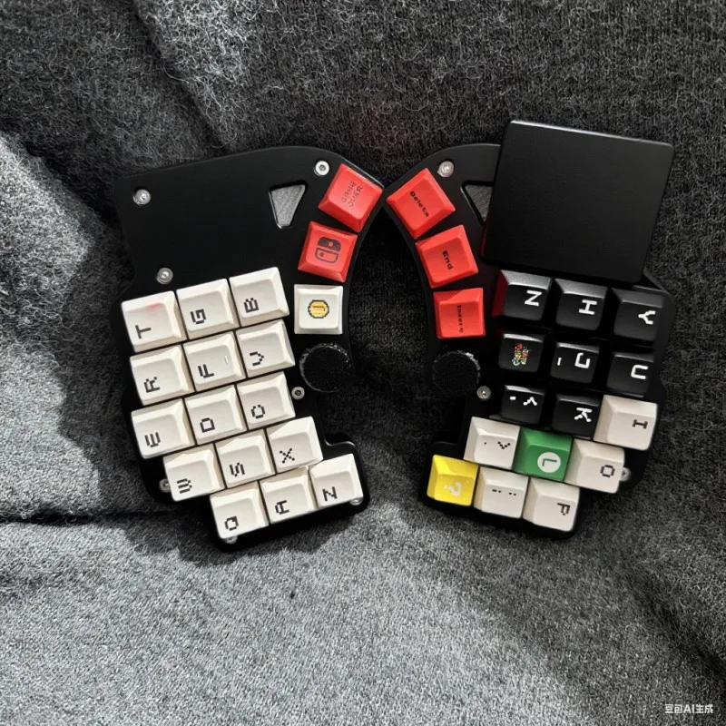 

Лидер продаж, новый комплект разделенной клавиатуры Dilemma Max 3X5, проводной RGB с возможностью горячей замены, одномодовая поддержка VIA Procyon, сенсорная панель с мышью