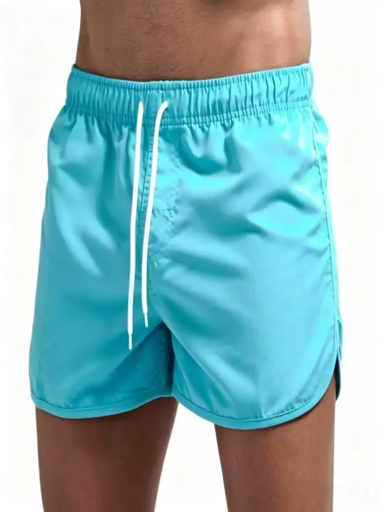 Gym Shorts Men’s Sports Sweatpants Pockets Gym Casual Shorts Basic Lightweight Pants Running Jogging Beach Shorts Men Swimwear ﻿