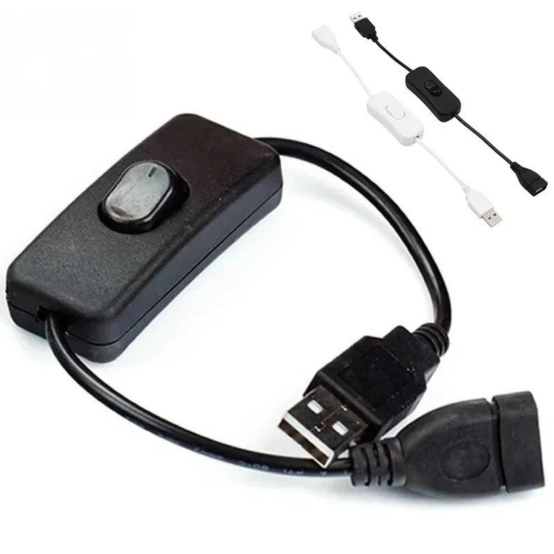 USB Cable Adapter USB Male to USB Female Extension Cable With Switch ON/OFF Cable For LED Light Power Supply Line Adapter