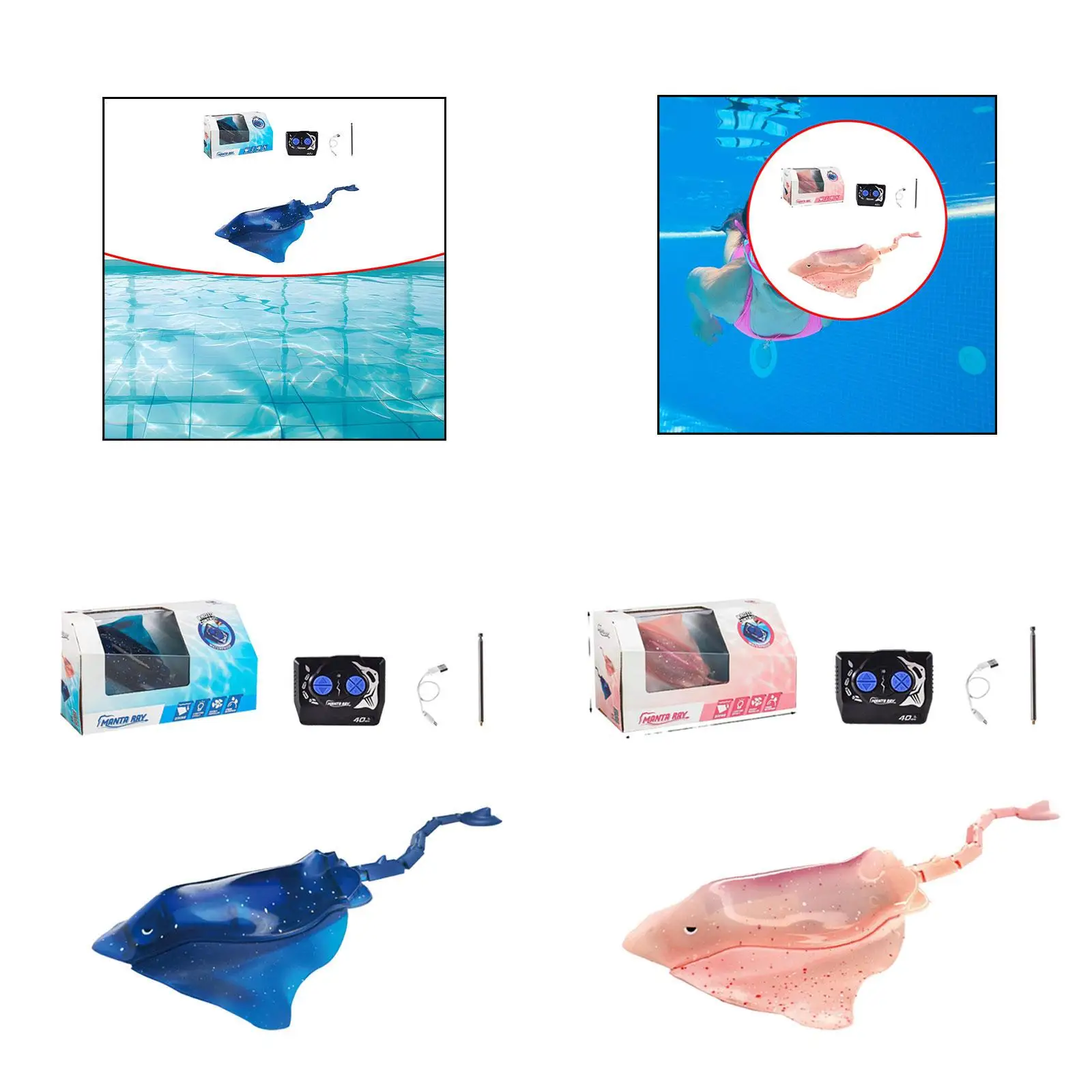 RC Manta Boat Toy High Simulation Ray Toy High Simulation Multipurpose