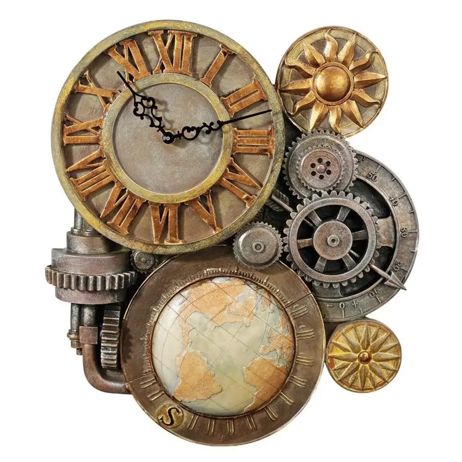A Time Gear Steampunk Wall Clock Wall Decoration Wall Art Mechanical Quartz Clock
