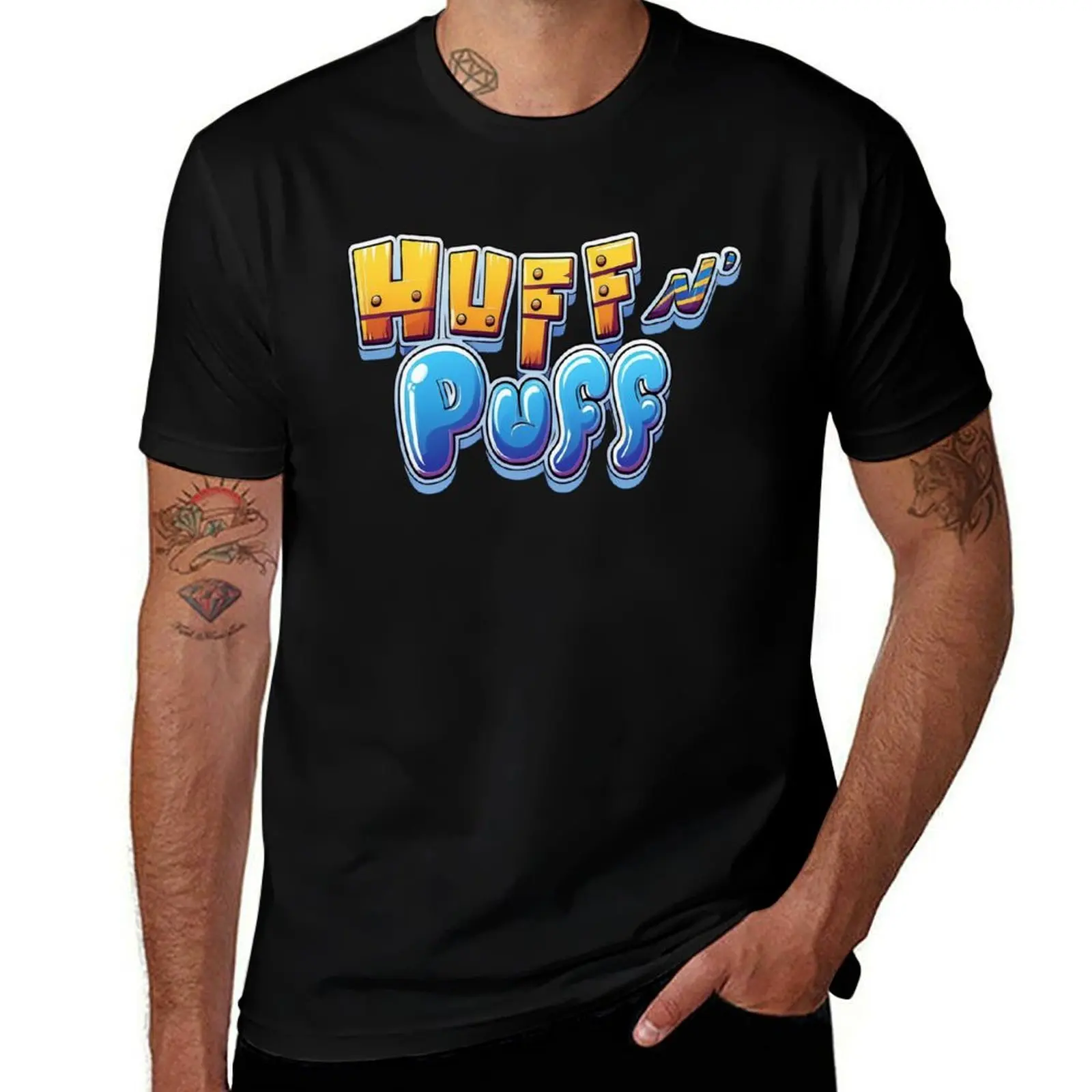 Huff N Puff Slot Machine Tribute T-Shirt Festival Party Tee Top T-Shirt