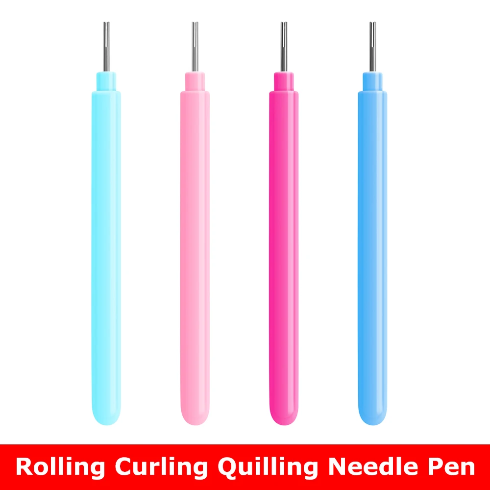 

4pcs/set Paper Quilling Tools Rolling Rolling Curling Quilling Needle Pen for DIY Scrapbooking Origami Paper Card Craft 2023 New