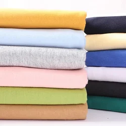 175x50 cm Puro cotone elastico lavorato a maglia T-shirt a maniche corte Abbigliamento Pantaloni Abbigliamento per bambini Pigiama Handmake Tessuto fai da te TJ20962