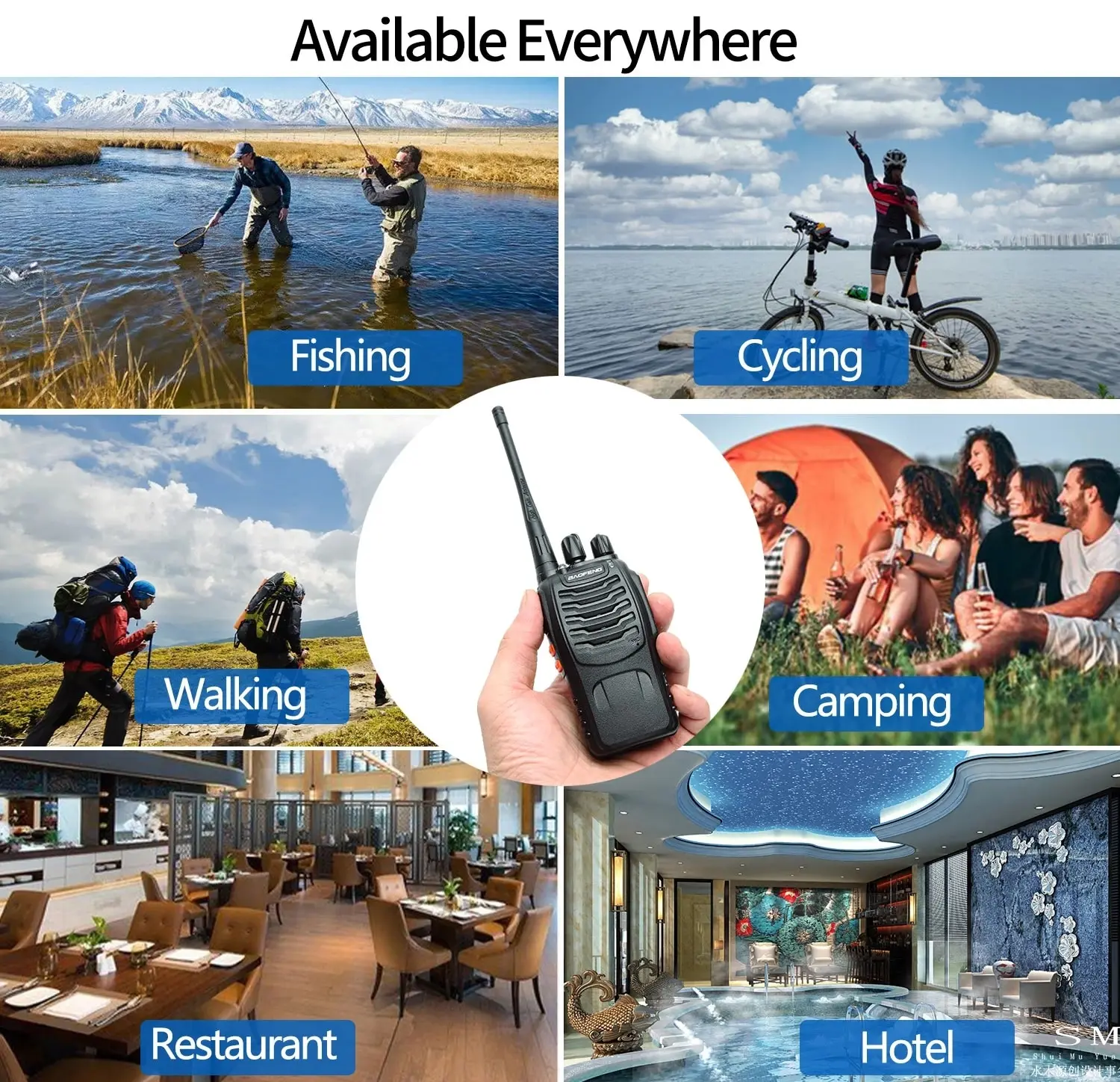 2pcs Baofeng BF-88E Long Range Walkie Talkie UHF 400-470MHz Ham Two Way Radio Comunicador Transceiver for Hotel Camping image 5