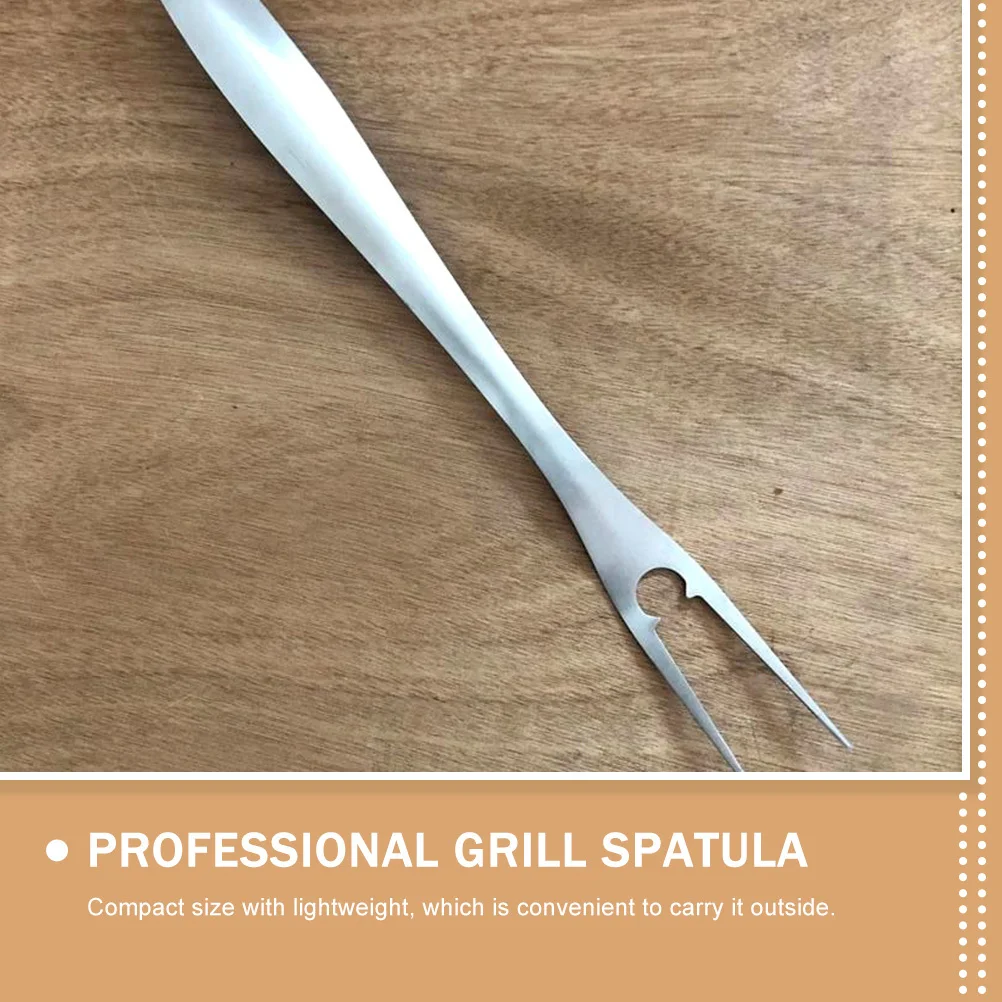 

1Set Outdoor Barbecue Tools Stainless Steel Grill Utensils Set Heavy Duty Portable Kitchen Accessories for Camping Grilling