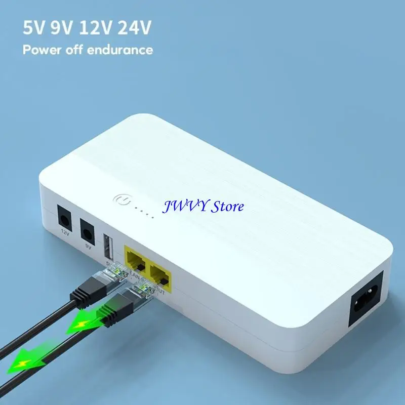 573A Mini UPS Uninterruptible Power Supply USB5V DC9/12V POE24V for Camera Routers Reliable Battery Backup Energy Storage