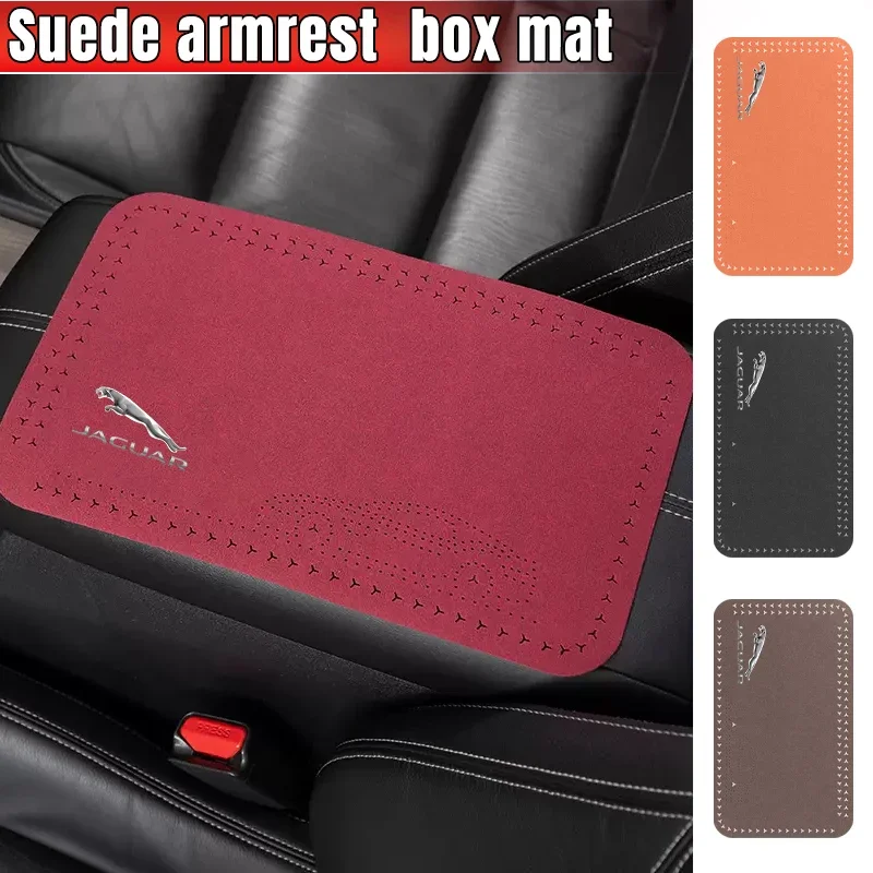 Car Armrest Box Pad Auto Armrest Mat For Jaguar XF XJ XE F-Pace F-Type I-Pace E-Pace XEL XFL S-Type XFR X-Type car accessories