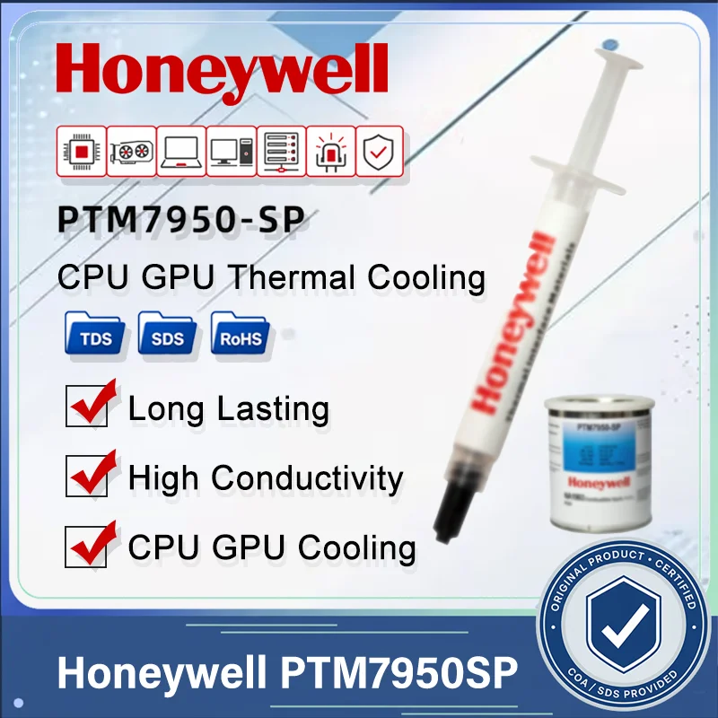 ハネウェル PTM7950SP PTM7958SP サーマルペースト CPU GPU ノートパソコン デスクトップ グラフィックスカード TIM コンパウンド インターフェース材 5g 修理キット