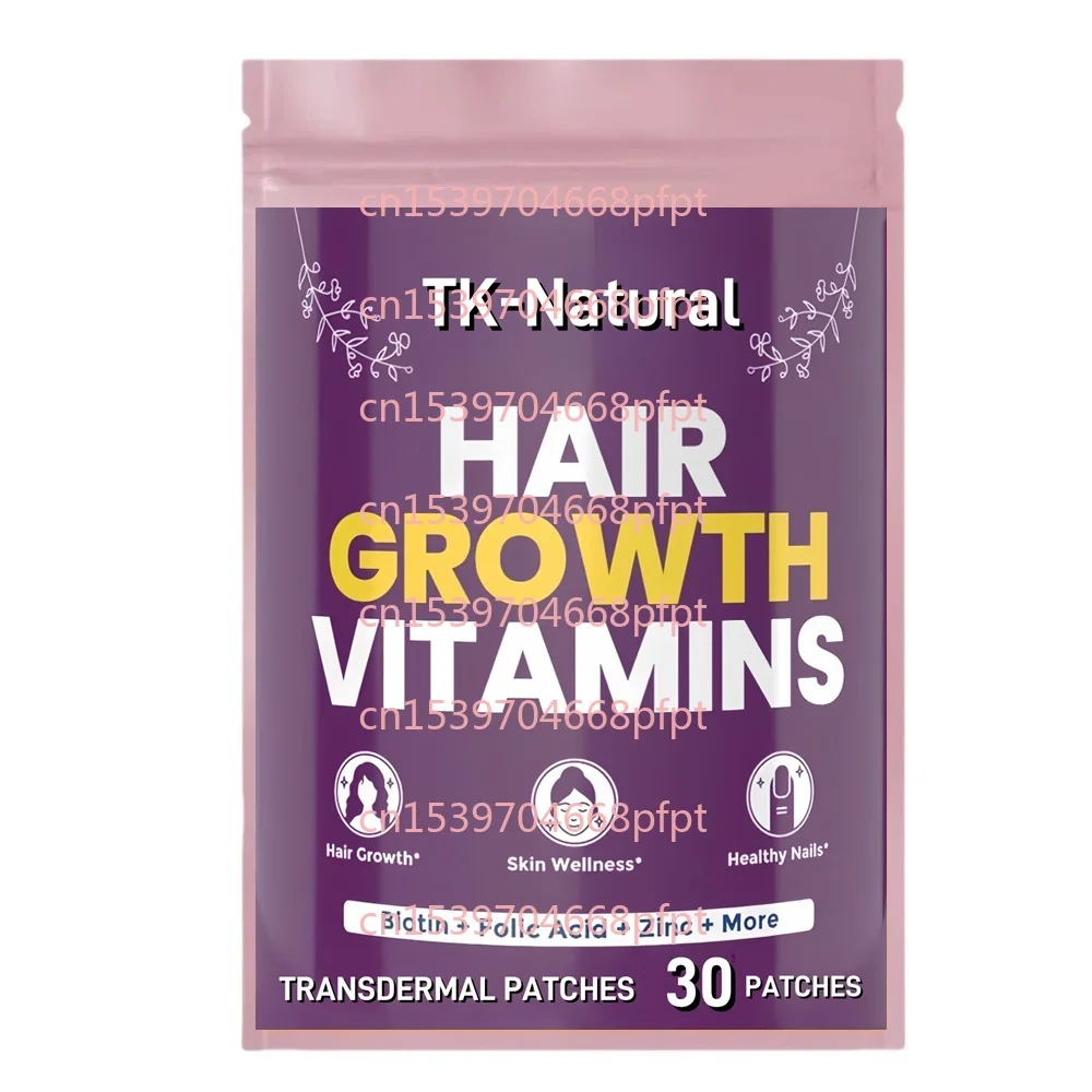 

30 Patches Hair Boost Transdermal Patches for Women & Men - Hair, Skin, Nails Vitamins with Biotin & Minerals for Hair Health