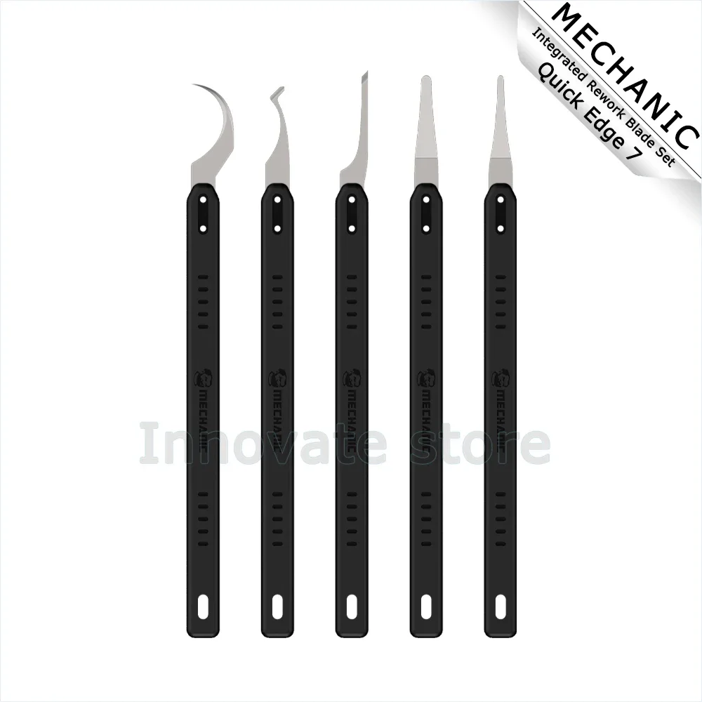 MECHANIC Integrated Rework Blade Set Quick Edge 7 Multifunction Durable Blade Handle for IC CPU Mobile Phone Border Glue Remove