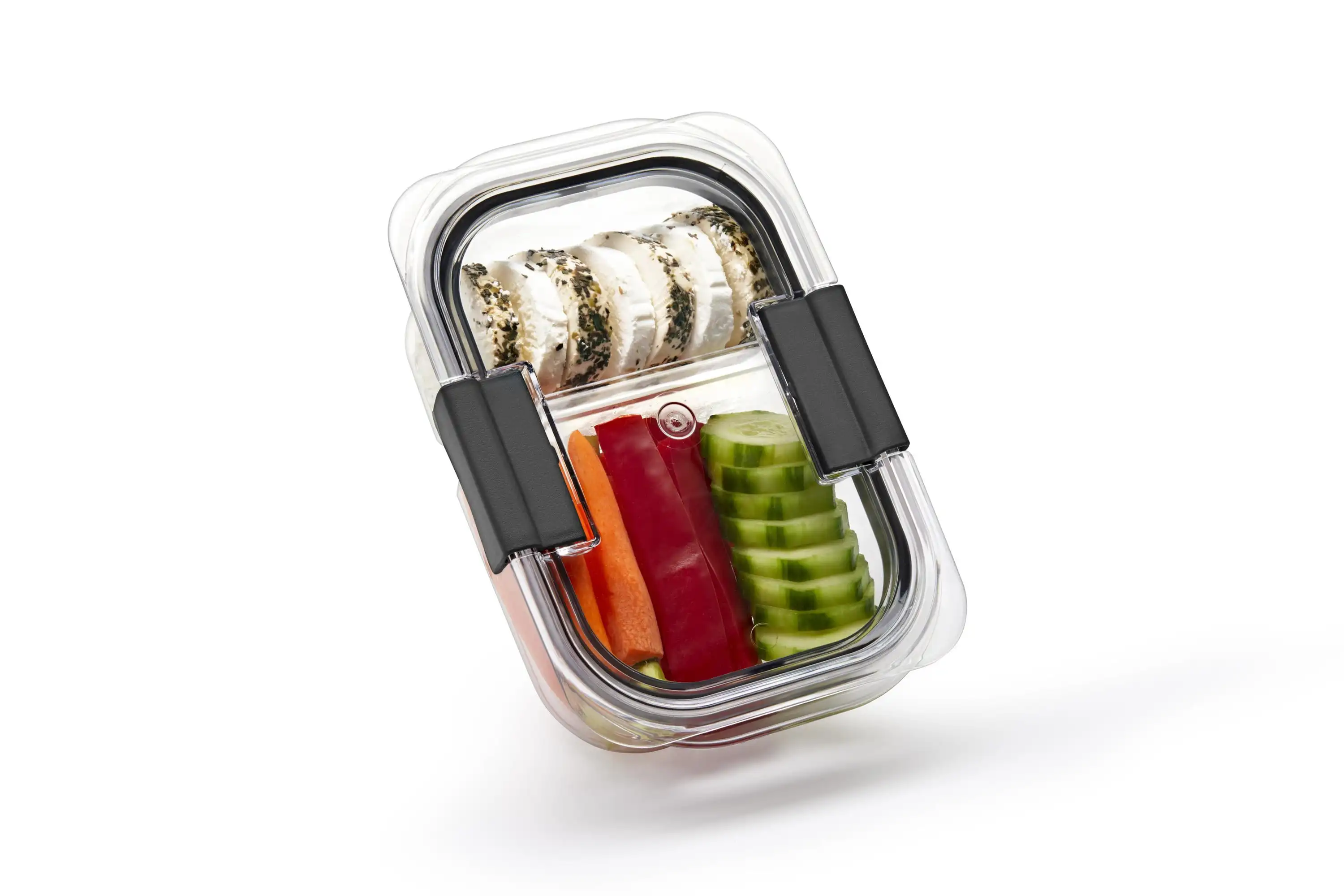 

Brilliance 10 Piece 2 Compartment Meal Prep Food Storage Containers, 2.85 Cup