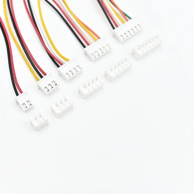 10Sets SH1.0 JST1.25 ZH1.5 PH2.0 XH2.54 Connector Female+Male 2/3/4/5/6/7/8/9/10P Plug With Cable 10/20/30cm