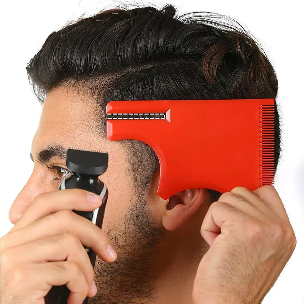 

Men's Haircut Multi-Curve Hairline Template Stencil Barber Supplies Hairdressing Style Ruler Compatible Styling Tool