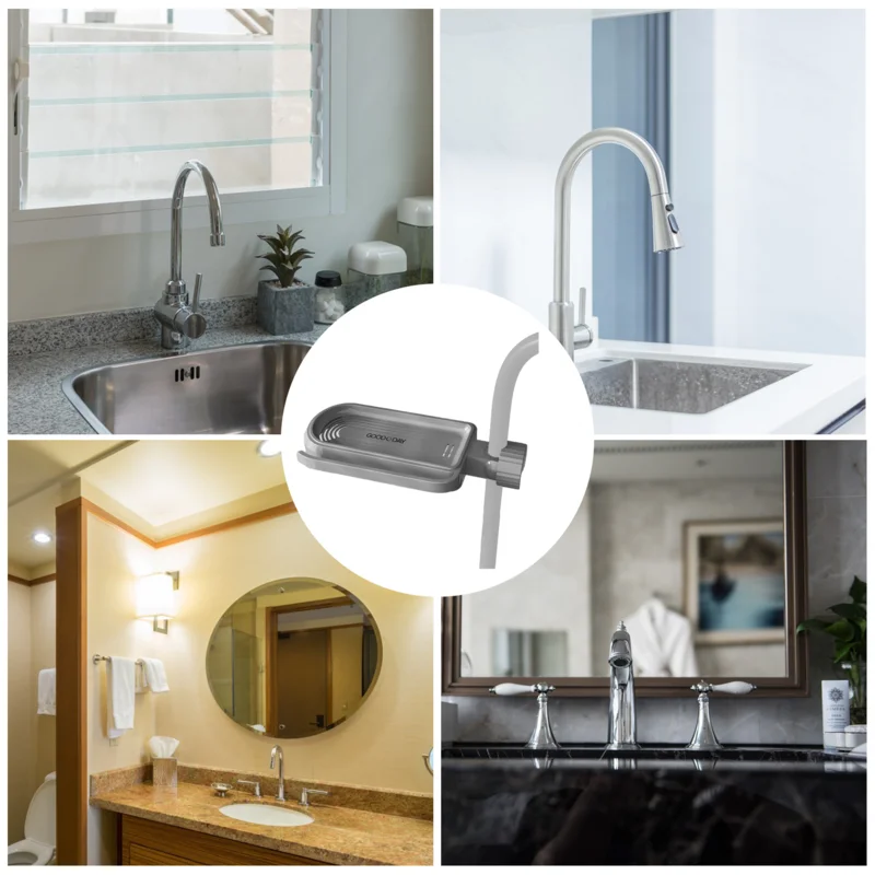 Kitchen Sink Sponge Holder Over Faucet Removable Hangings Drainage Rack Faucet Drain Rack For Soap Scrubbers kitchen supplies