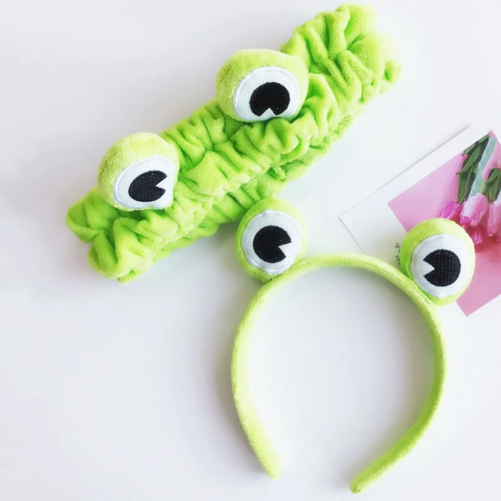 Funny Trendy Hair Accessories Frog Cute Hair Hoop Elastic Headwear Headband