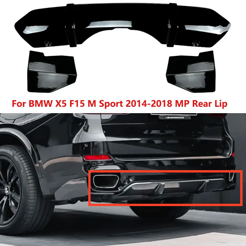 

For BMW X5 F15 M Sport 2014-2018 MP Car Rear Bumper Rear Corner Tail Lip Spoiler Splitter Exterior Guard Body Kit Modification