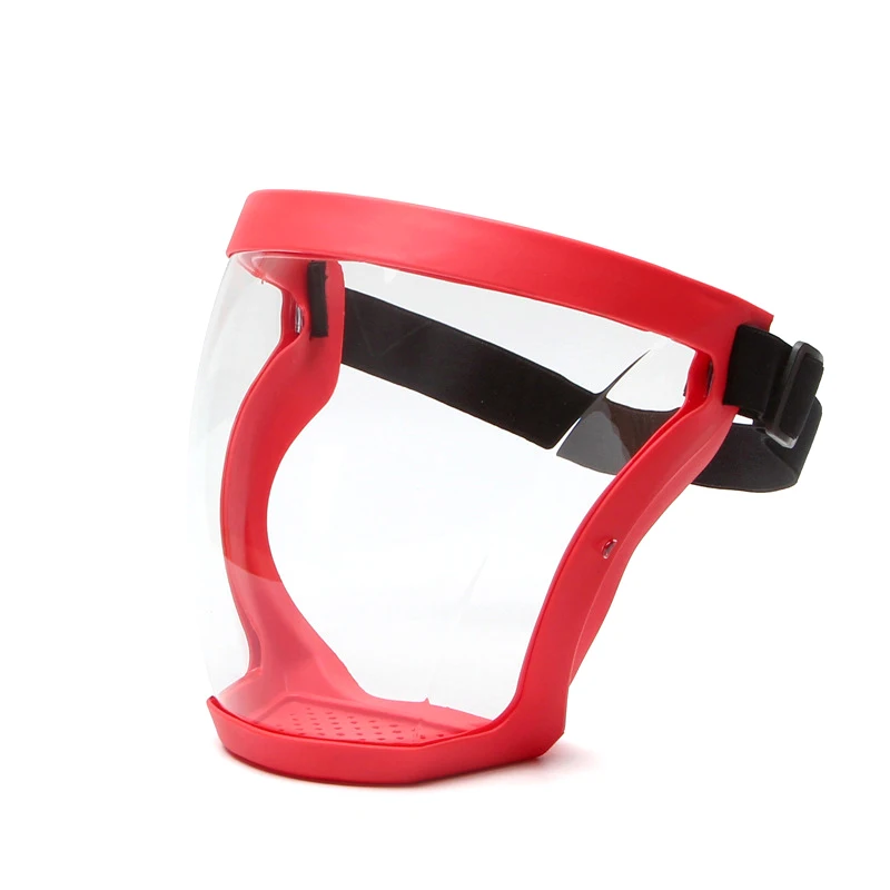 Kids Full Face Integrated Protective Face Shield Windproof Goggles Anti Fog Transparent Dust Mask Isolation Soft Rubber Glasses