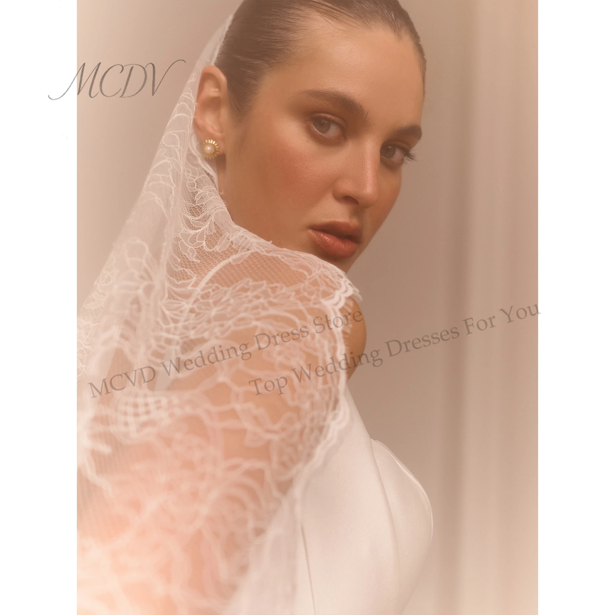 Mini Wedding Dresses Satin Spaghetti Straps White Ivory Bride Gowns Square Neck vestidos de novia civil cortos c