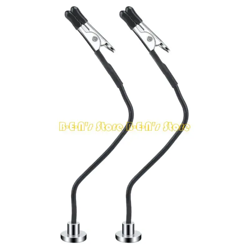 Y1AD Professional Electronics Repair Station With Swivels Gooseneck Clips Strong Magnet Mount Soldering Aid