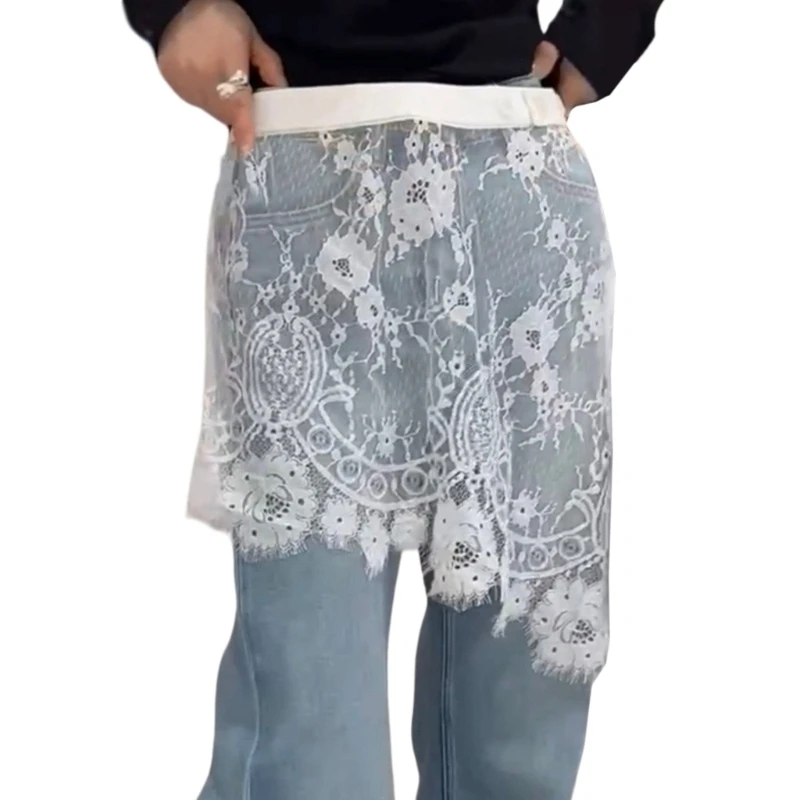 652b-floral-lace-layering-fake-top-mini-saia-lower-saia-botao-up-extensores-camisa-meio-comprimento-saia-underskirt