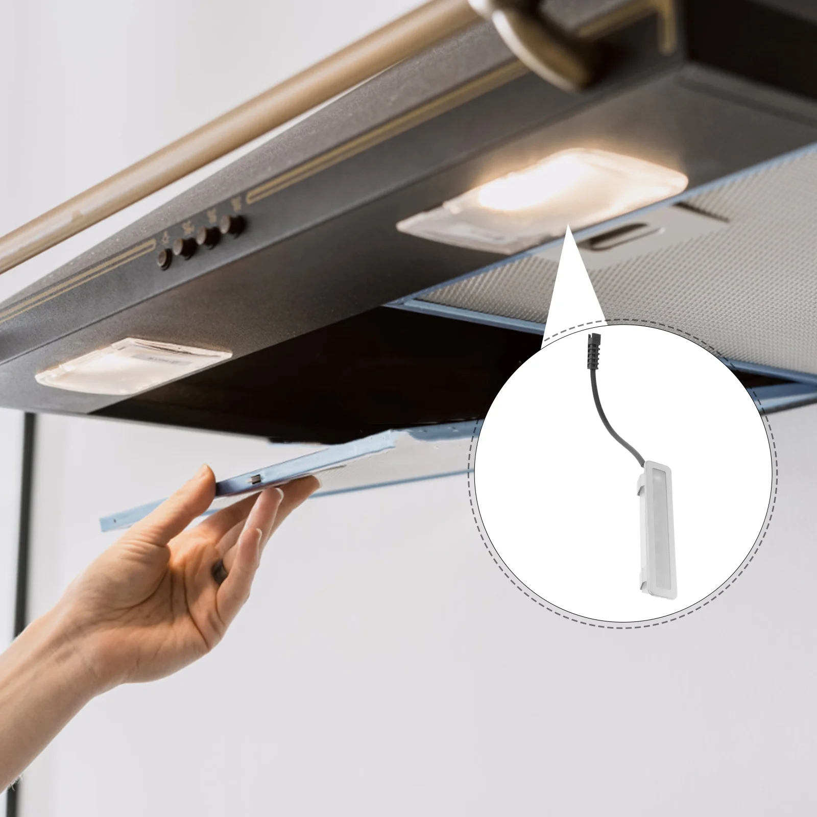 

LED Range Hood Light Bulbs Replacement Parts Universal Fit Stove Closet Kitchen Hood Bright Lighting Bulb Soft Glare Reduction