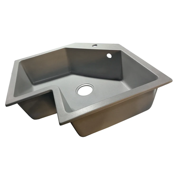 Thin Edge Ceramic Lava Quartz Stone Kitchen Irregular Sink Luxury Cabinet Bathroom Sink Washbasin