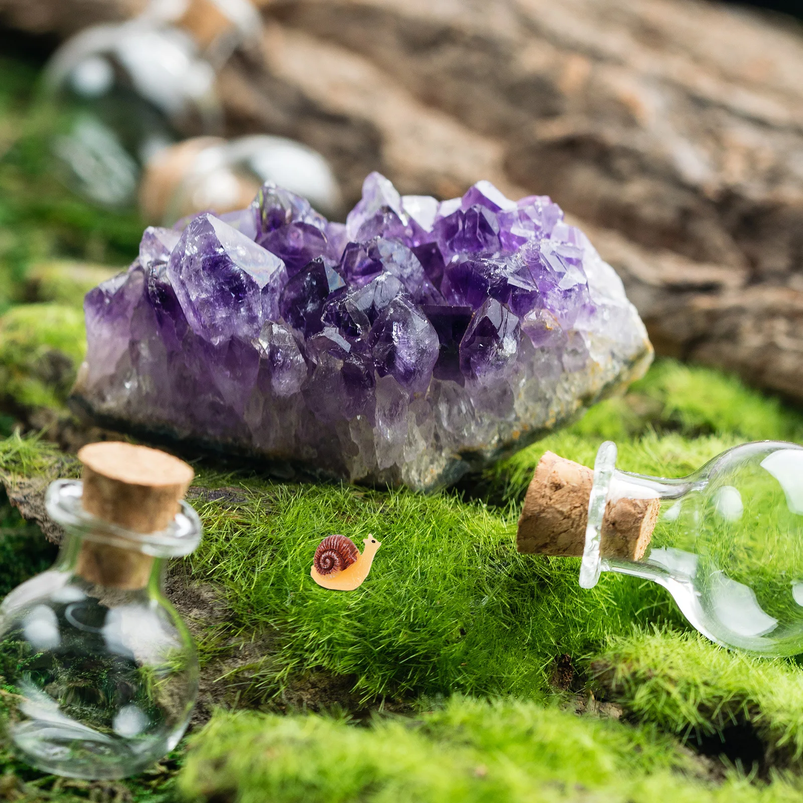 14 قطعة تماثيل الحلزون المصغرة واقعية تمثال حديقة الراتنج للمناظر الطبيعية الصغيرة بونساي تررم لتقوم بها بنفسك اكسسوارات الديكور