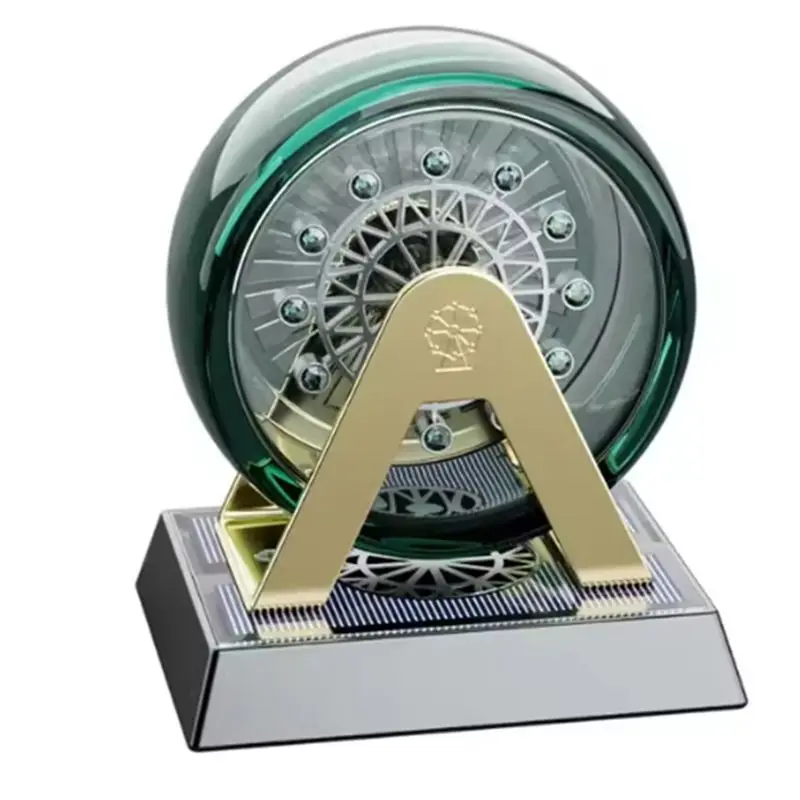 abti-ソーラーエネルギーホイールローラージャイロスコープ-ストレス軽減-ソーラー式-車用香水ホルダー-デスクガジェット