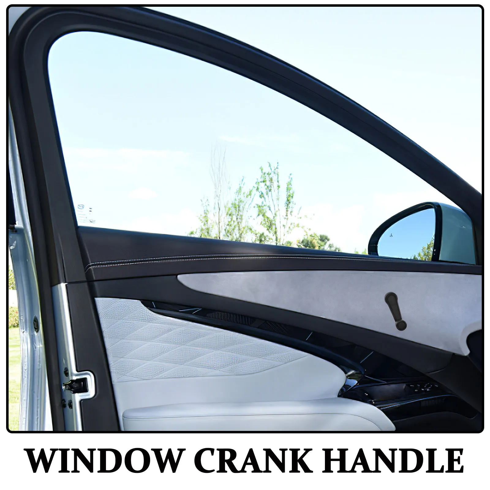 2Pcs Manual Car Window Crank Handle Rear Front Replacement Smooth Operation Window Crank Grip Handle Vehicle Operator