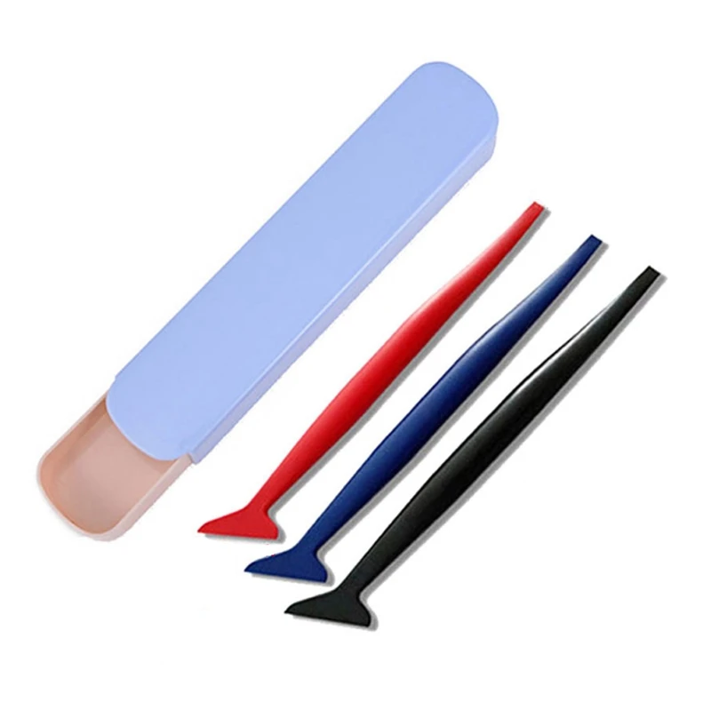 5Pcs Car Accessories Wrapping Tools Vinyl Film Wrap Scraper Sticker Knife Window Tinting Squeegee Knife Decal Scrap