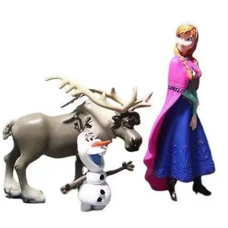 البوب ديزني 10 سنتيمتر ديزني فروزن الملكة الأميرة إلسا آنا نموذج لجسم اللعب كعكة الهدايا ديكور المنزل حفلة عيد ميلاد 5 قطعة